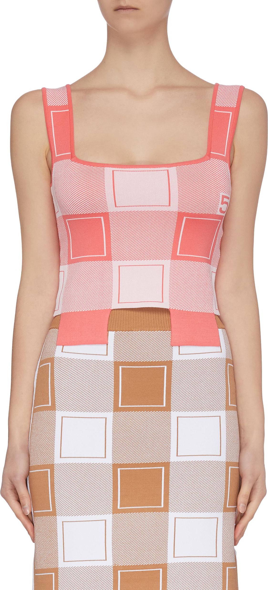PH5 Check Crop Tank Top