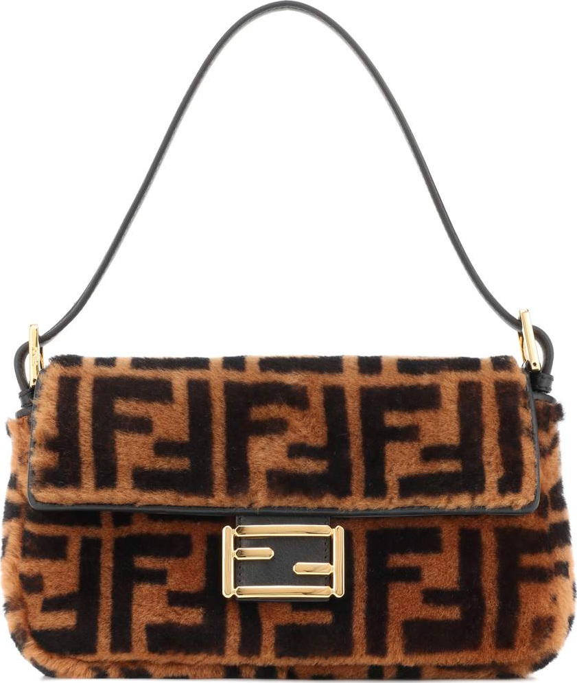 Fendi Baguette fur shoulder bag
