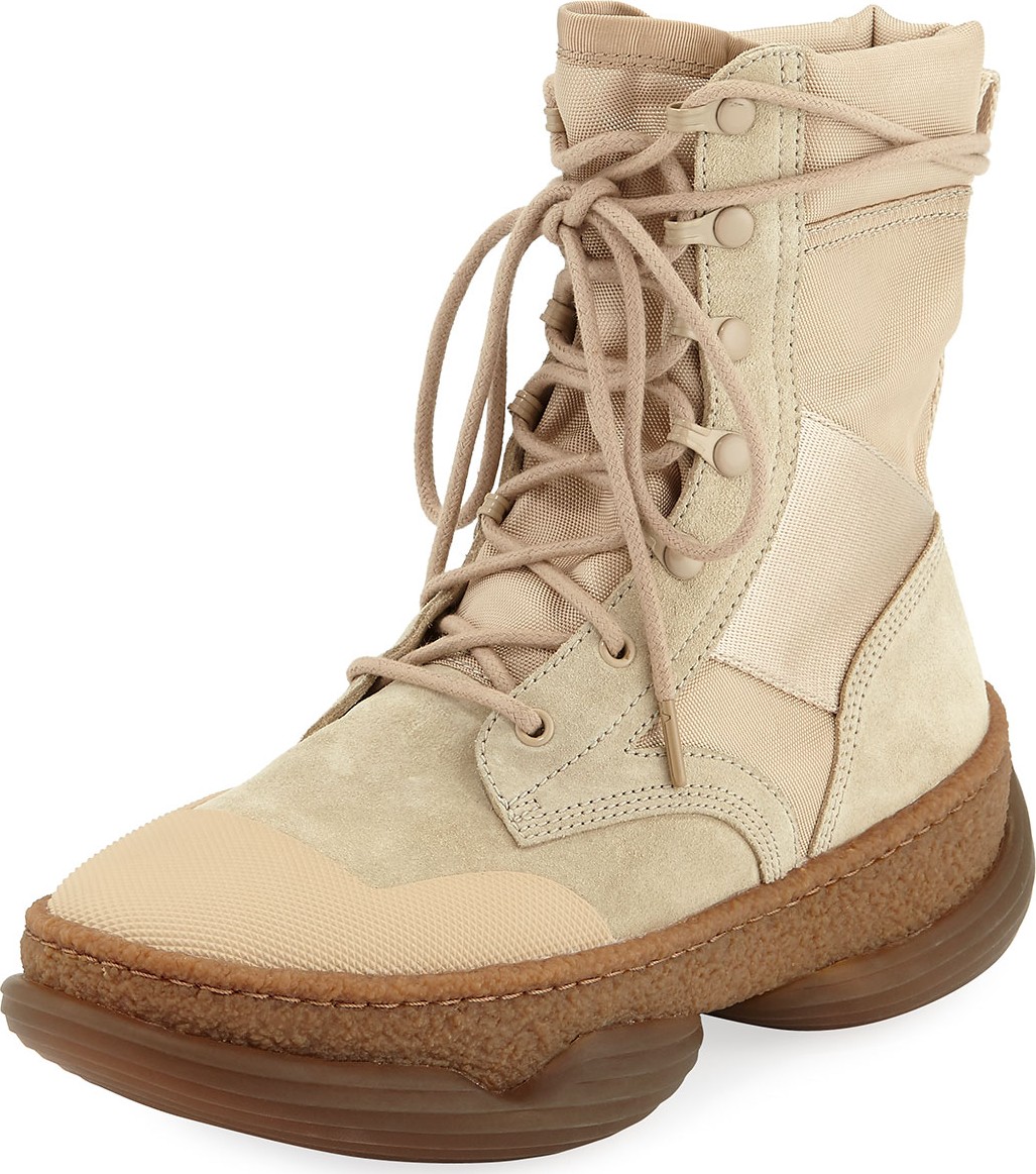 Alexander Wang A1 Mixed Tall Combat Boots