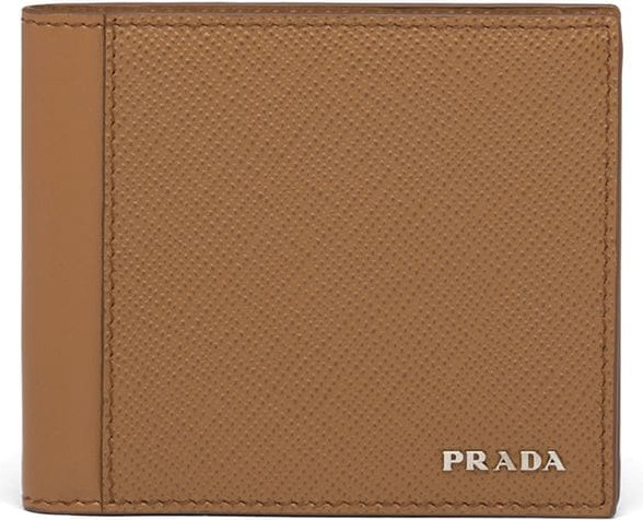 Prada - Logo lettering bi-fold wallet