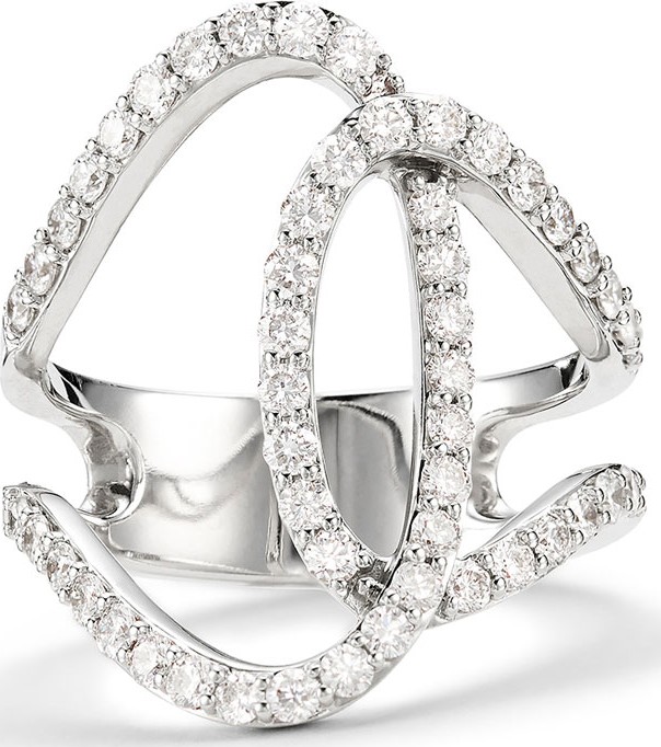 Lana 14k White Gold Diamond Mega Legacy Ring, Size 7