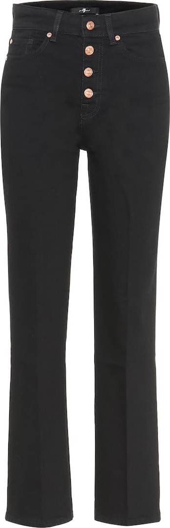 7 For All Mankind Cropped Boot high-rise jeans