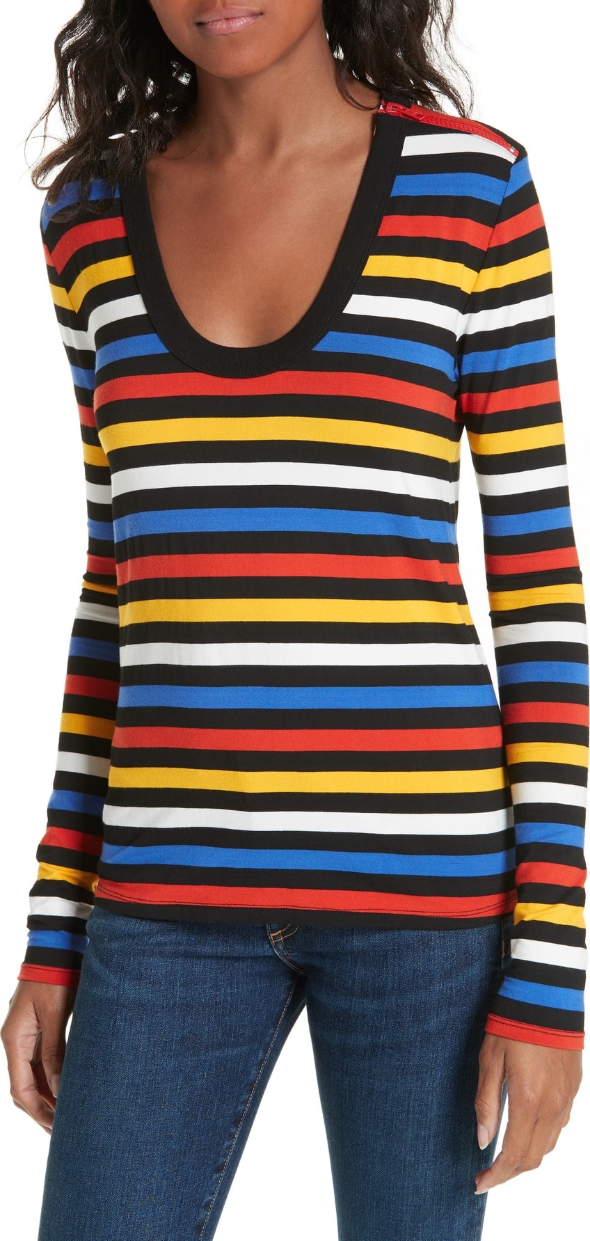 Veronica Beard Falk Stripe Tee