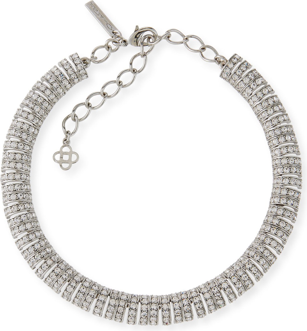 Oscar De La Renta Caterpillar Crystal Necklace