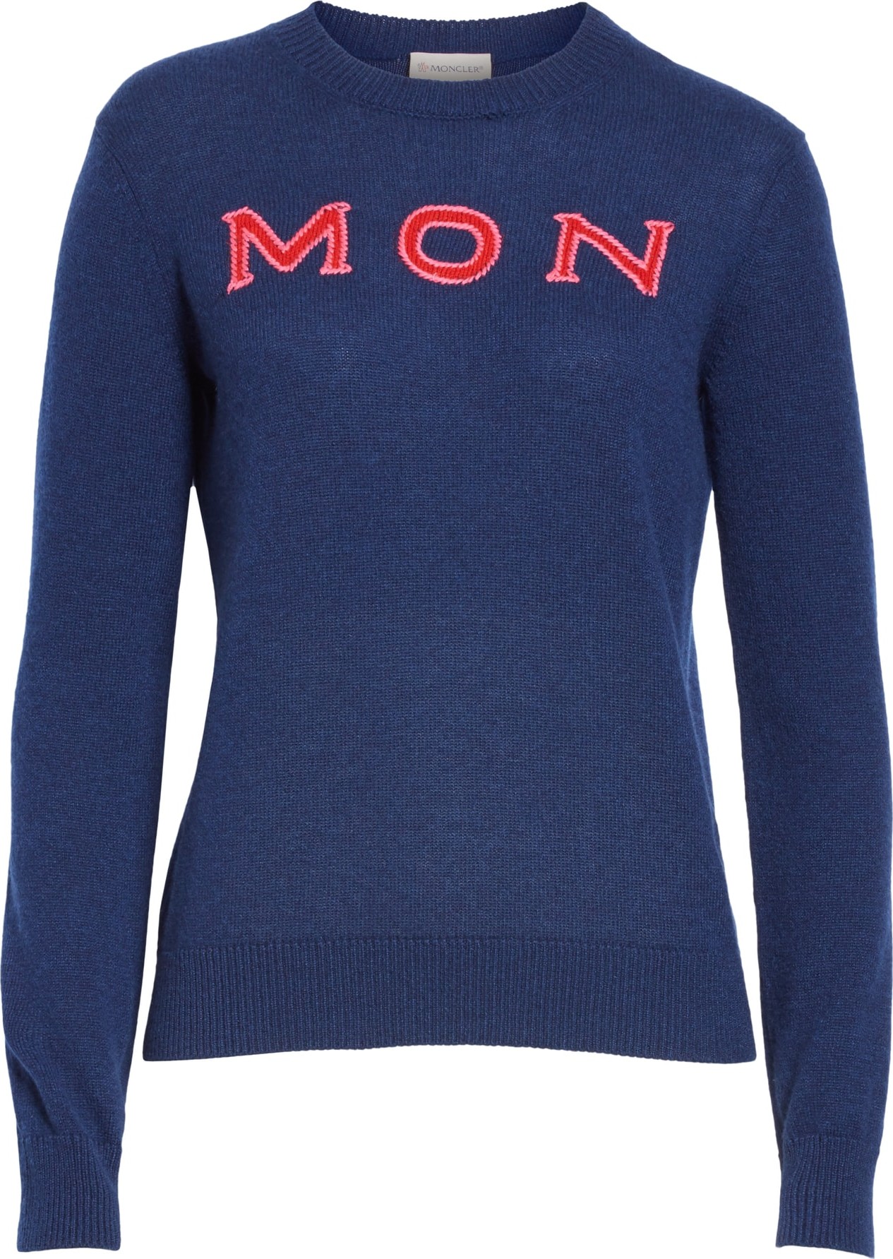 Moncler Embroidered Cotton Sweater