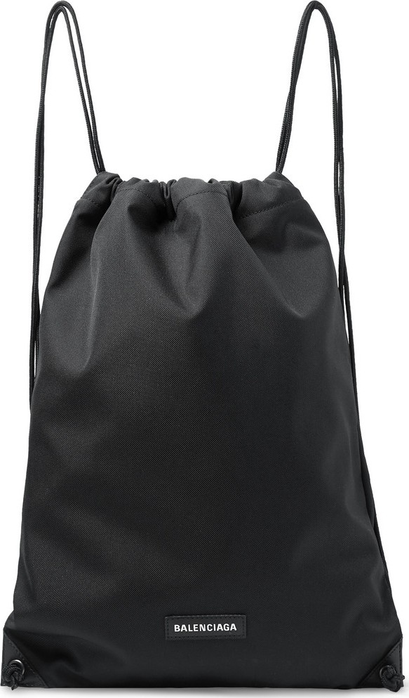 Balenciaga Explorer Canvas Drawstring Backpack