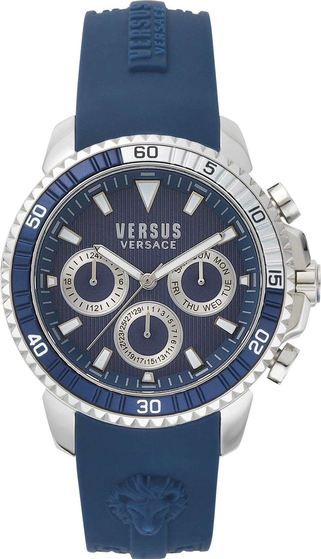 Versus Versace Aberdeen Silicone Strap Watch, 45mm