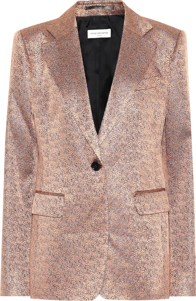 Dries Van Noten Metallic jacquard blazer Dries Van Noten Metallic jacquard blazer