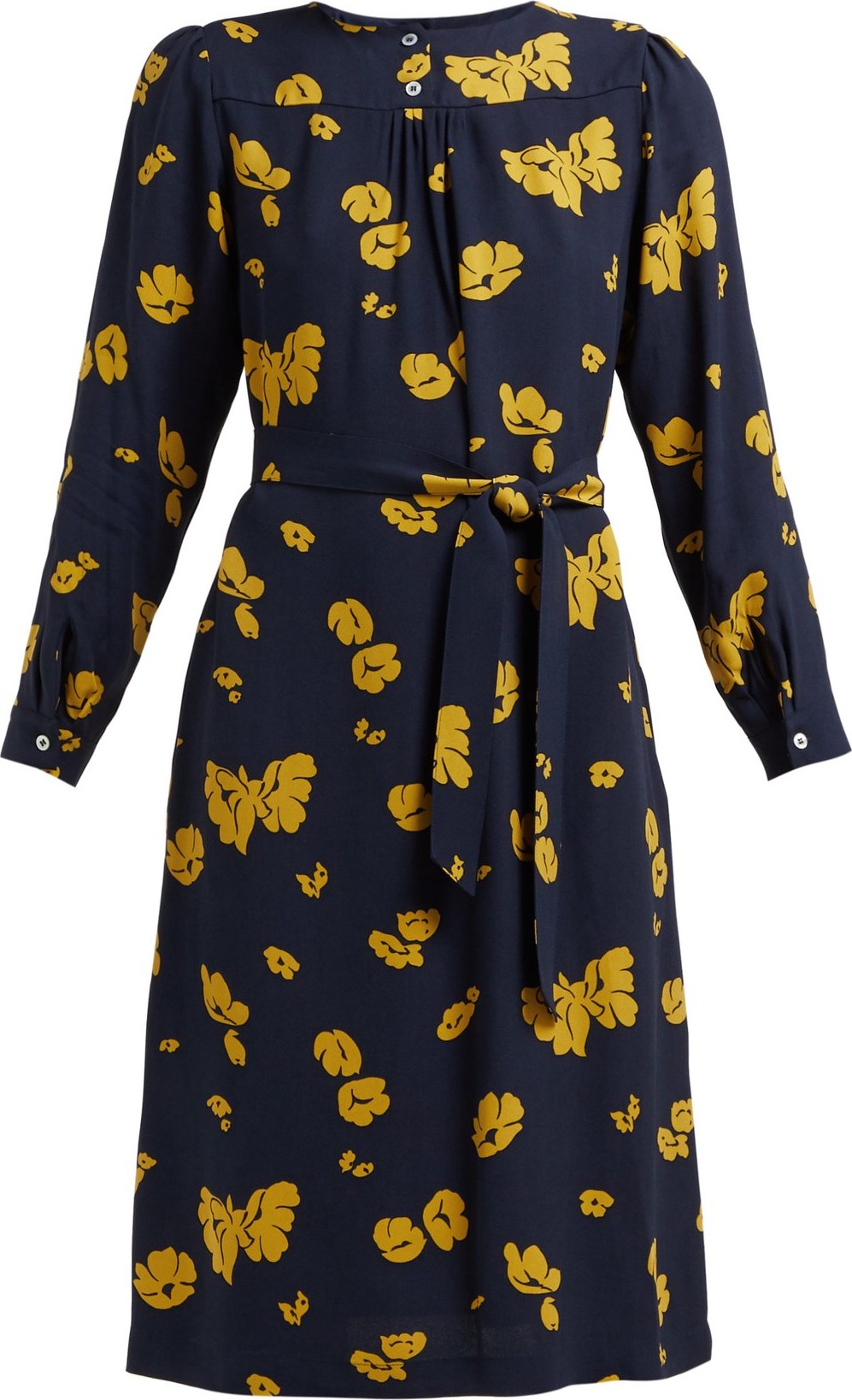 A.P.C. June floral-print crepe dress