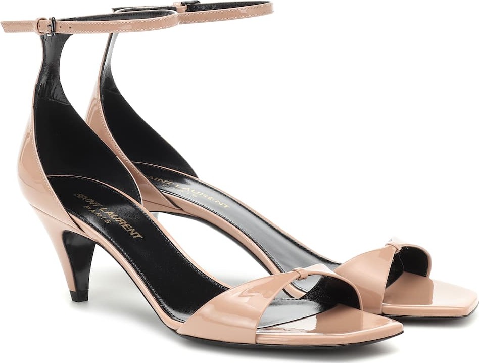 Saint Laurent Charlotte patent leather sandals