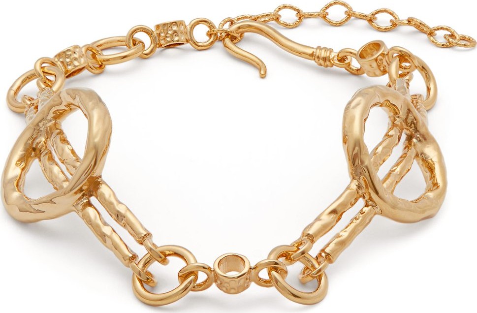 Attico Circles gold-tone anklet