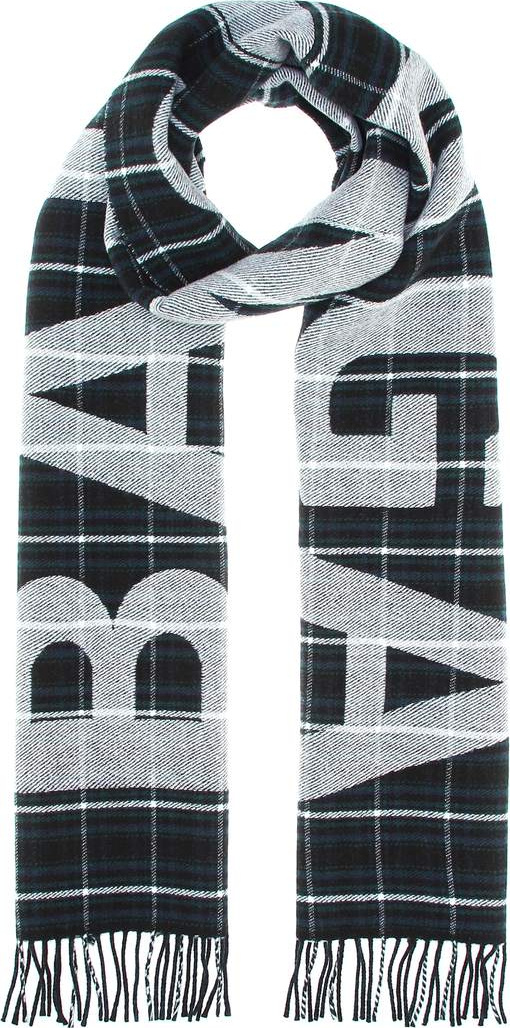 Balenciaga Checked wool scarf