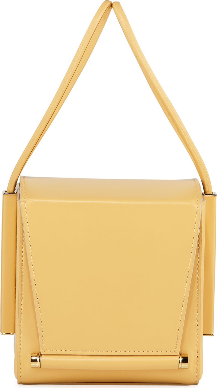 Roksanda Smooth Leather Box Bag, Yellow