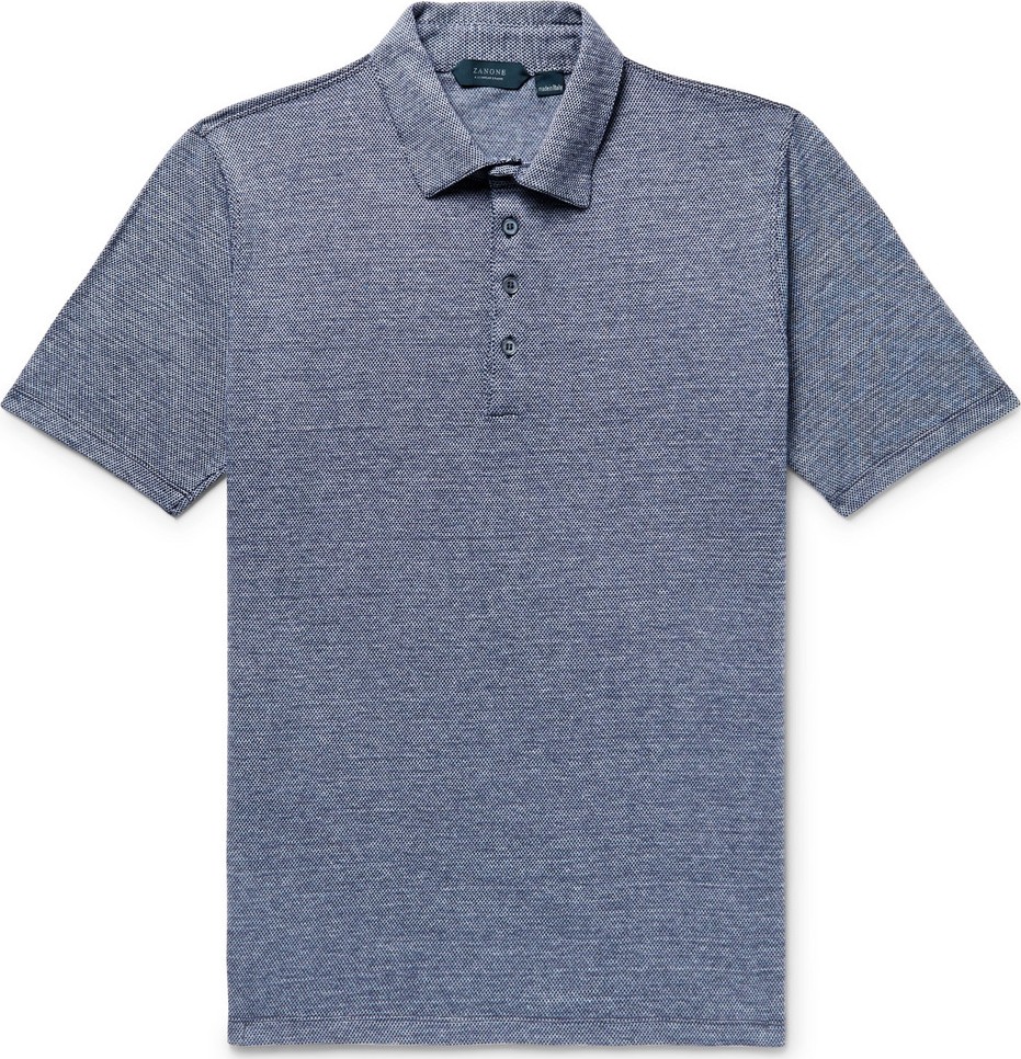 Incotex Cotton-Jacquard Polo Shirt
