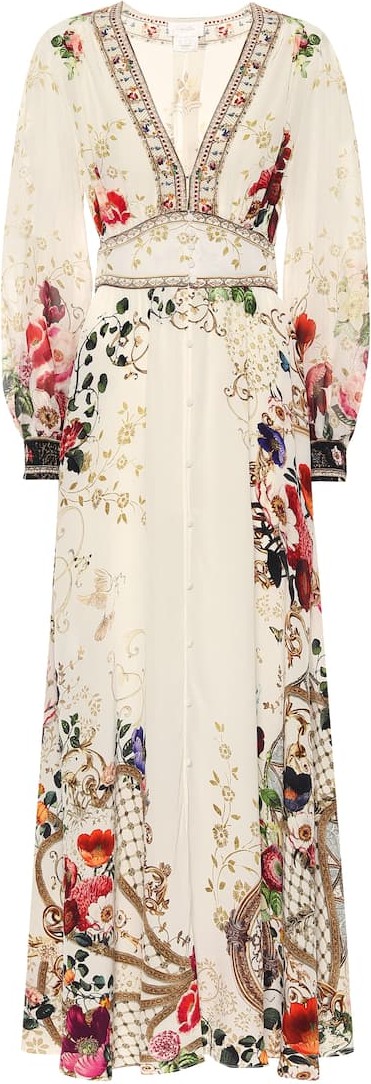 Camilla Floral silk maxi dress