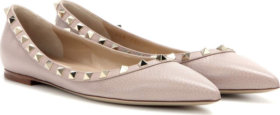 Valentino Valentino Garavani Rockstud leather ballerinas