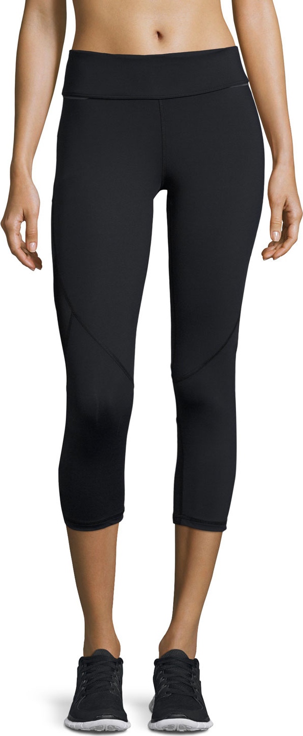 ALALA Captain Cropped Leggings/Running Tights, Black