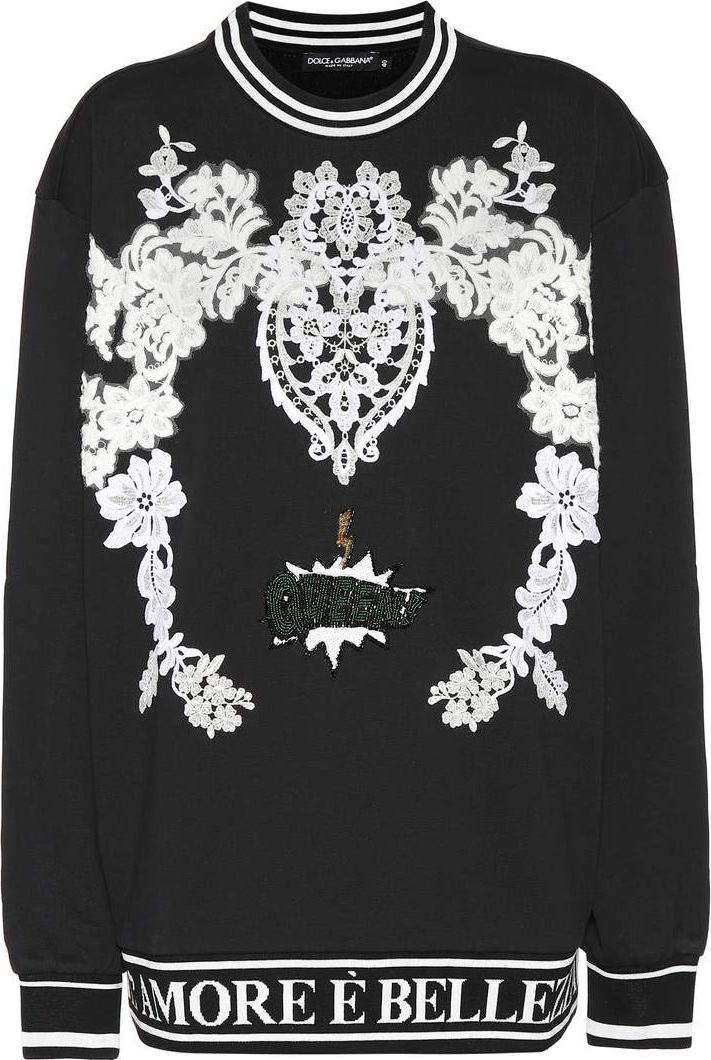 Dolce & Gabbana Embroidered cotton sweatshirt