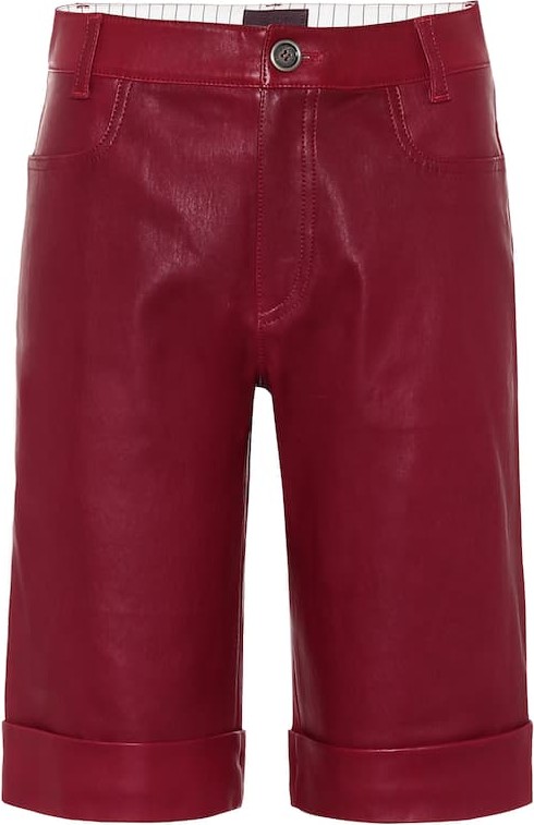 Stouls Sophie leather bermuda shorts