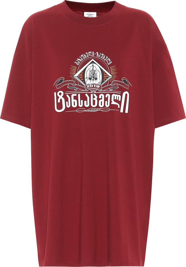 Vetements Printed cotton T-shirt