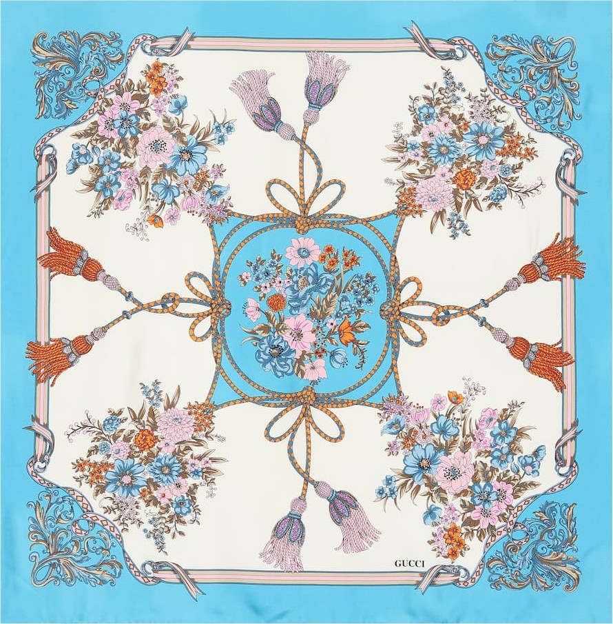 Gucci Printed silk scarf