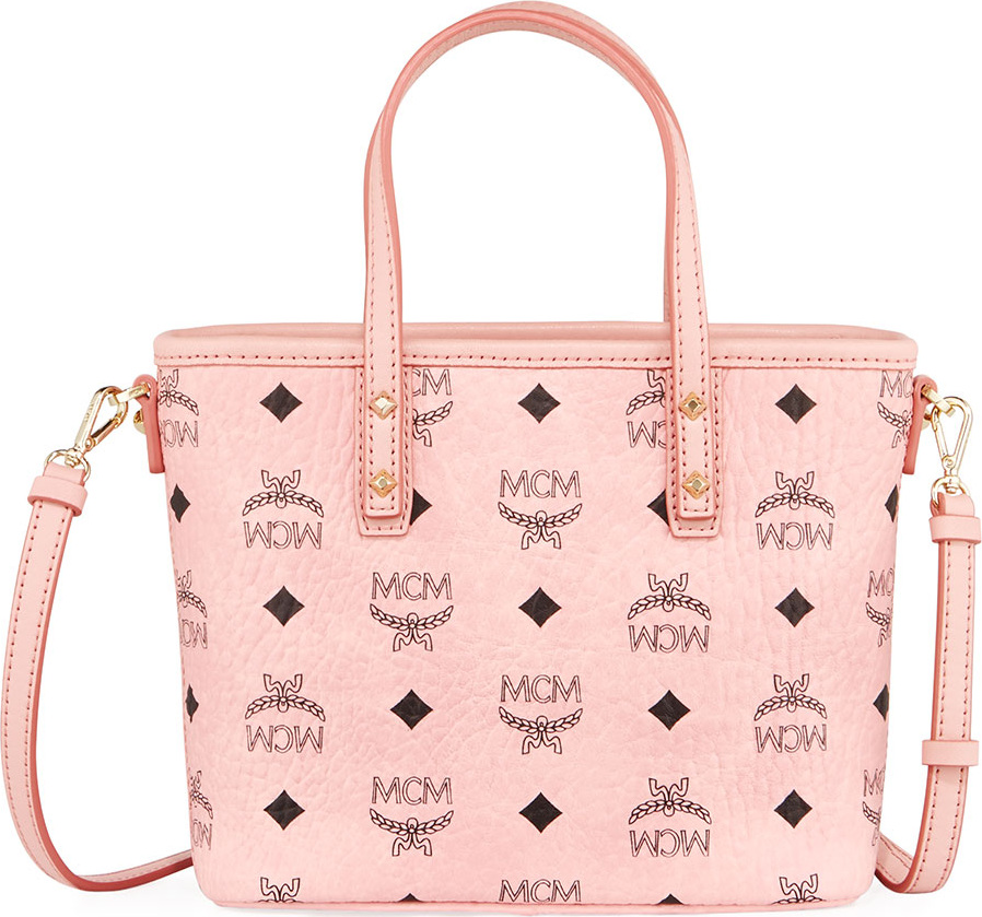 MCM Anya Mini Logo Shopper Bag