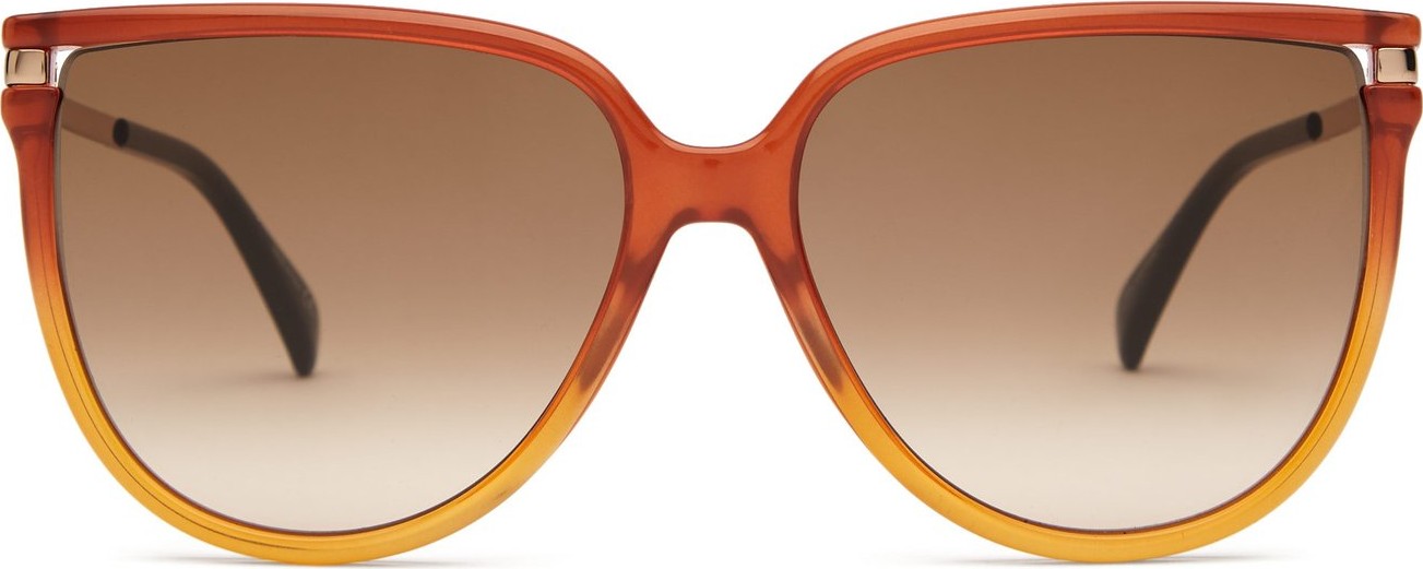 Givenchy Oversized D-frame acetate and metal sunglasses