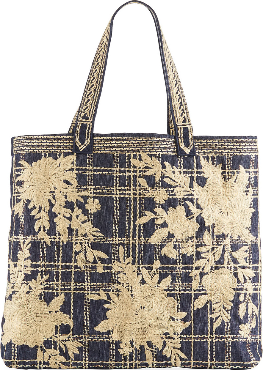 Johnny Was Cayden Everyday Denim Tote Bag