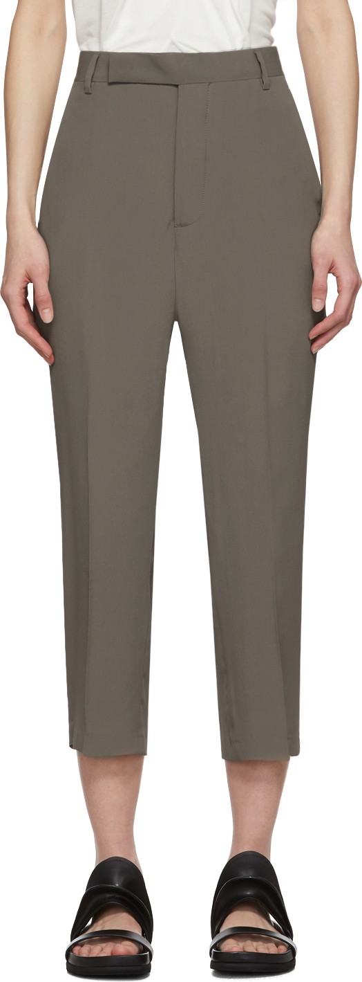 Rick Owens Taupe Easy Astaires Trouers