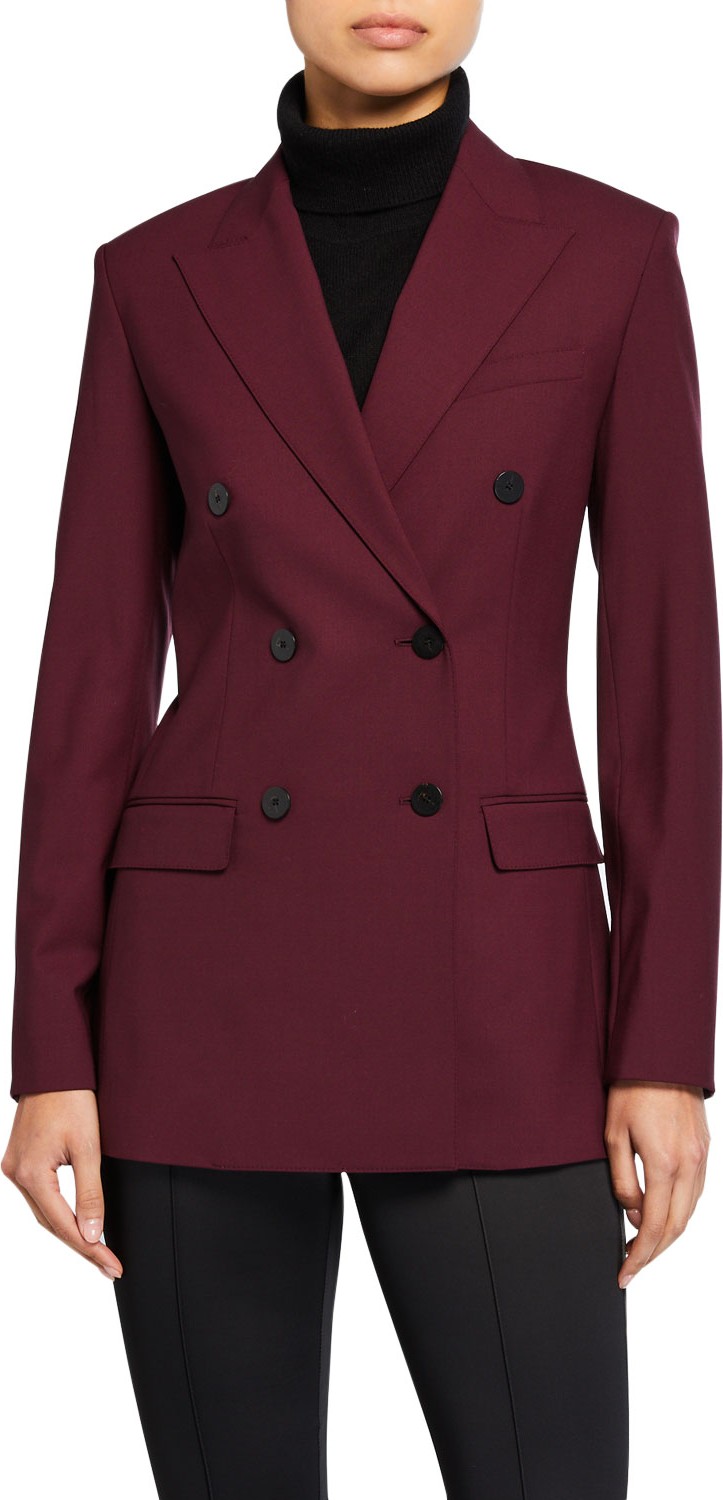 Theory Double-Breasted Tailored Jacket