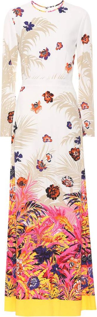 MSGM Floral-printed maxi dress