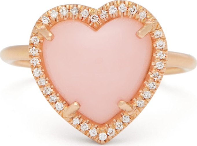 Irene Neuwirth Love diamond, opal and 18kt rose-gold ring