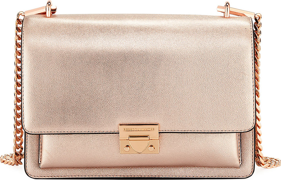 Rebecca Minkoff Christy Medium Metallic Leather Shoulder Bag