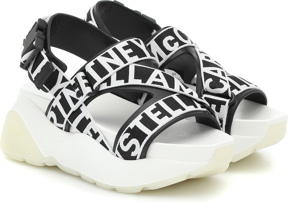 Stella McCartney Faux-leather logo sandals
