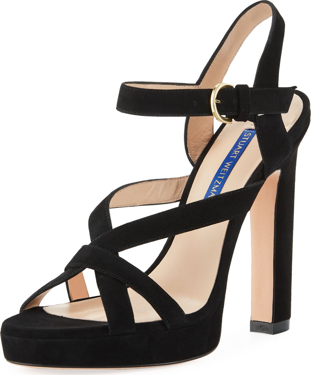 Stuart Weitzman Cersei Platform Suede Sandals