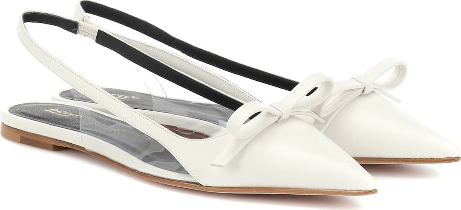 RED Valentino RED (V) leather ballet flats
