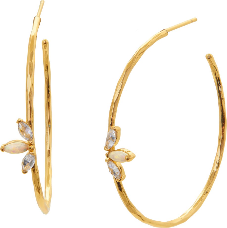 Gorjana Perry Triple-Marquise Hoop Earrings