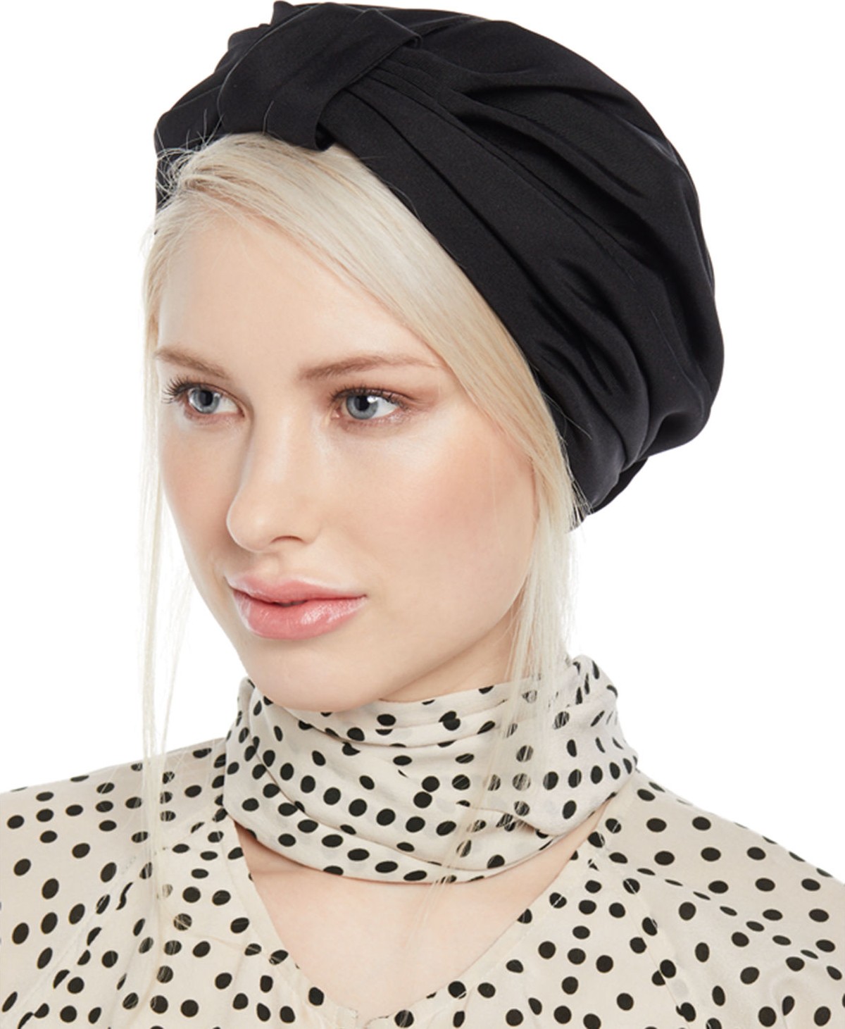 Jennifer Behr Silk Faille Knotted Full Turban