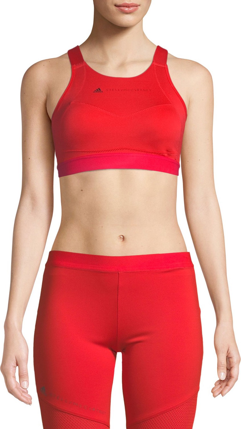 Adidas By Stella McCartney Performance Essentials Scoop-Neck Sports Bra