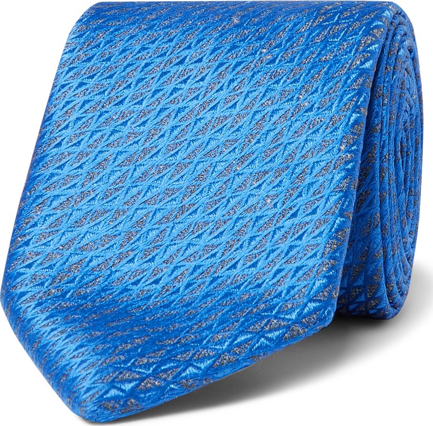 Charvet 7.5cm Silk and Linen-Blend Jacquard Tie