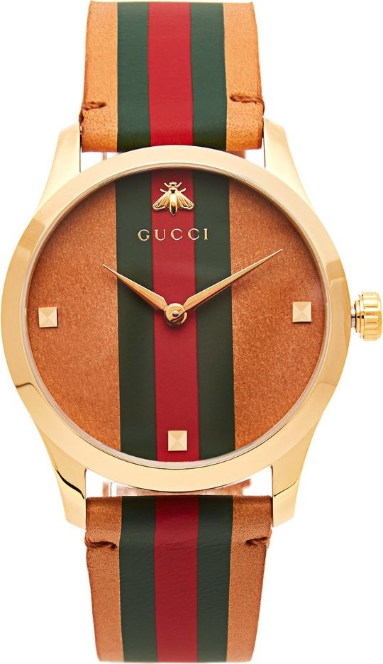 Gucci G-Timeless Web-stripe watch