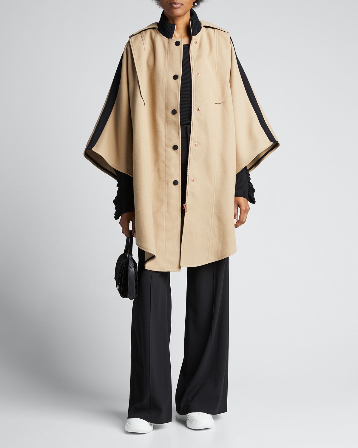See By Chloé Snap-Front Cape Coat