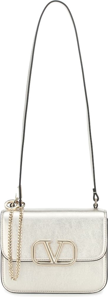 Valentino Valentino Garavani VSLING Small metallic leather shoulder bag
