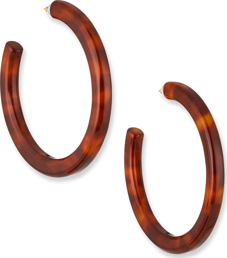 Lele Sadoughi Broadway Oversized Acetate Hoop Earrings