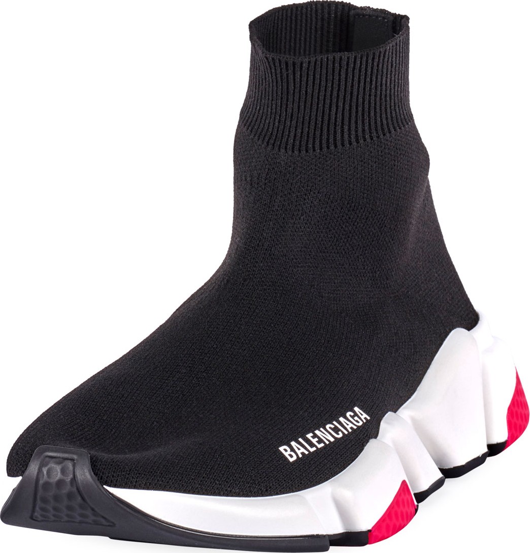 Balenciaga Speed High-Top Stretch Sock Sneakers