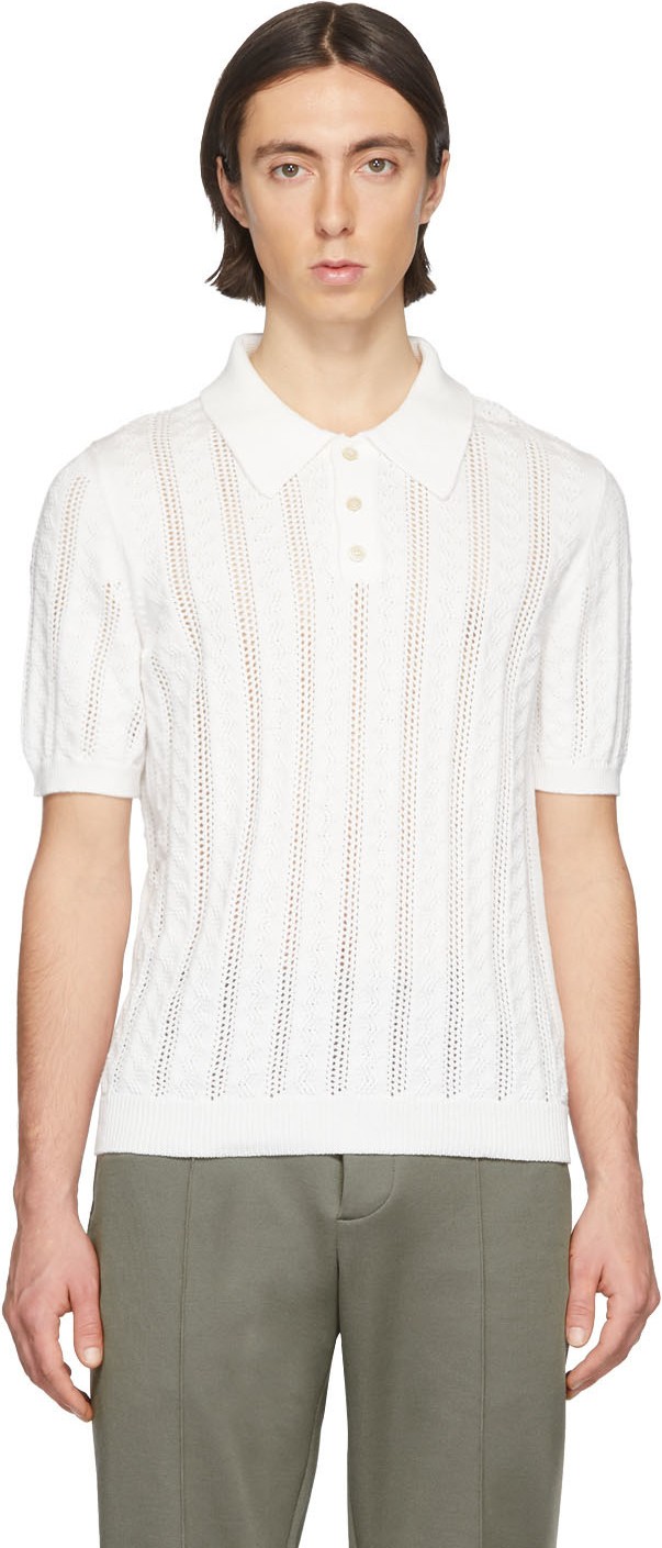 Maison Margiela White Ace Polo
