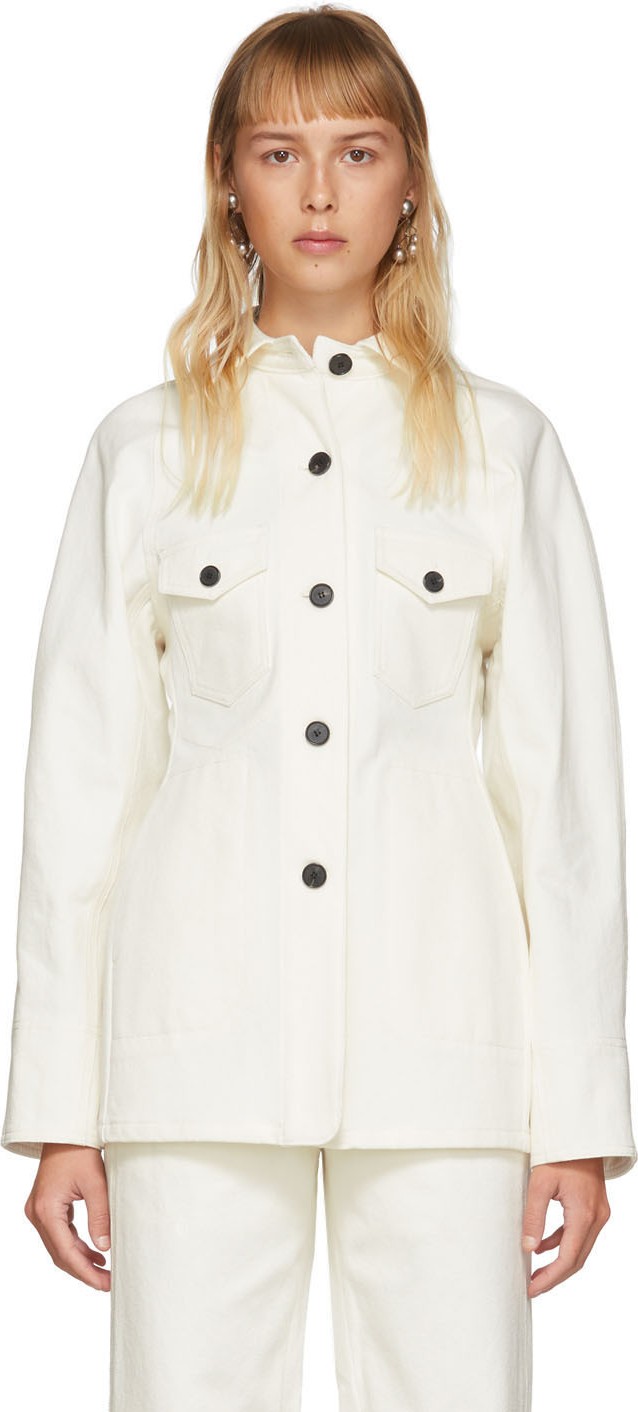 LVIR Off-White Cotton Stitch Jacket