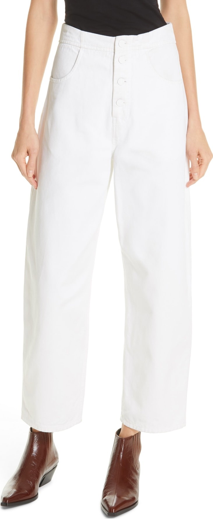 Nili Lotan Toledo Crop Cotton Pants