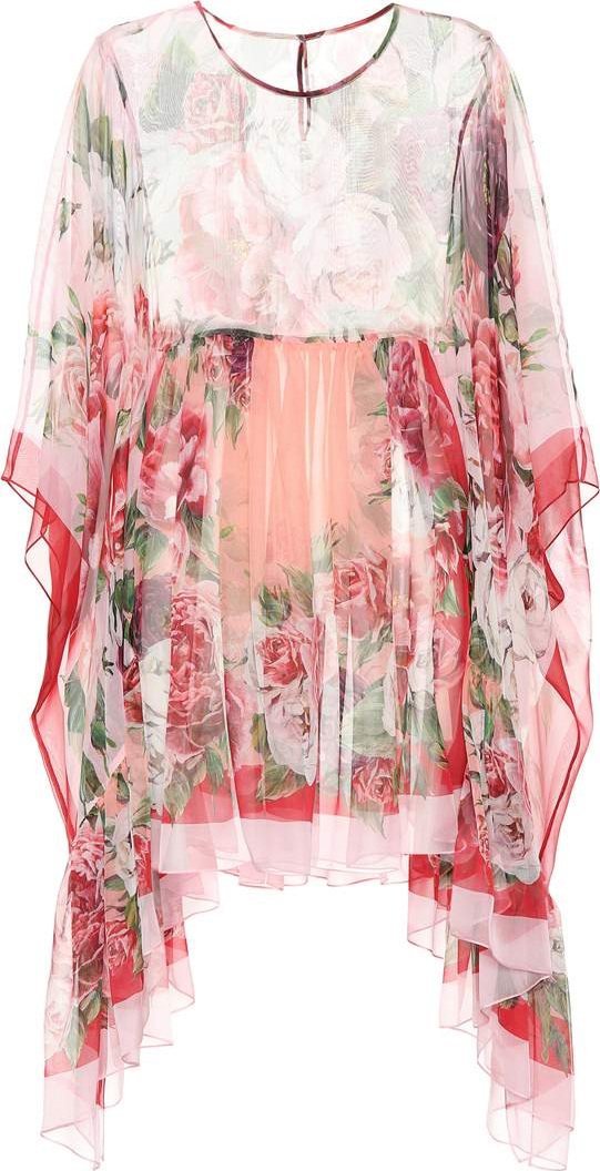 Dolce & Gabbana Floral silk chiffon dress