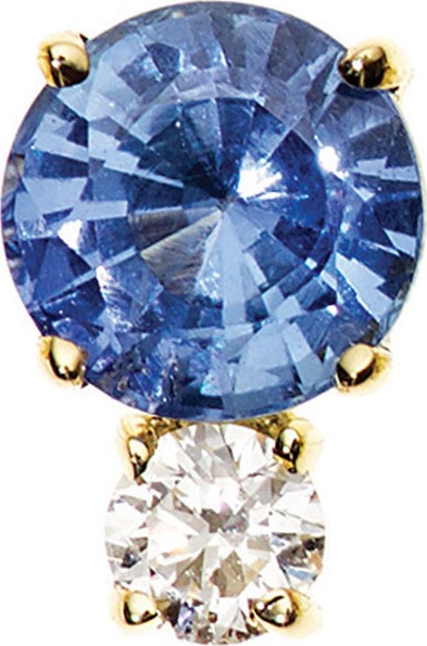 Jemma Wynne Prive Ceylon Blue Sapphire & Diamond Single Stud Earring